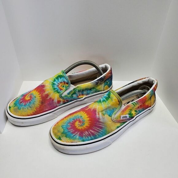 Vans Rainbow Tye Die Multicolor Classic Slip-on.Unisex Size 7.5 men size 9women - Picture 10 of 10